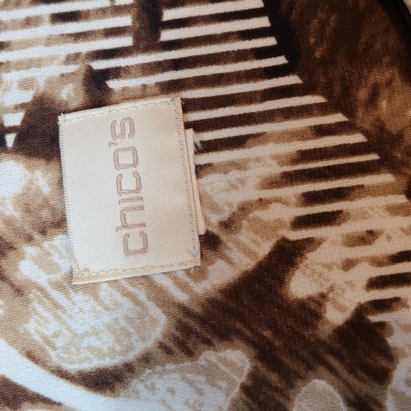 Chico's Abstract Print Blouse - Picture 6 of 9